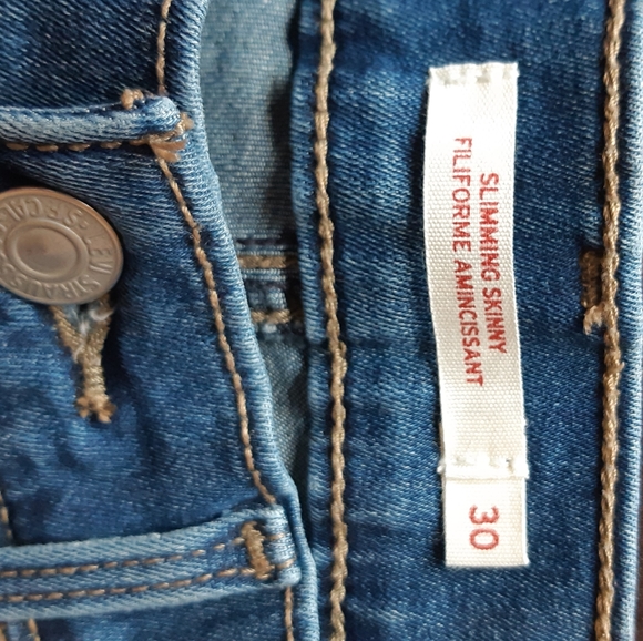 LEVI'S Slimming Skinny Size 30 Jeans - Picture 4 of 8